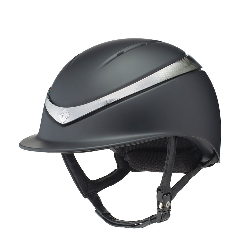 Charles Owen Black Matte Standard Halo Riding Helmet - Country Ways