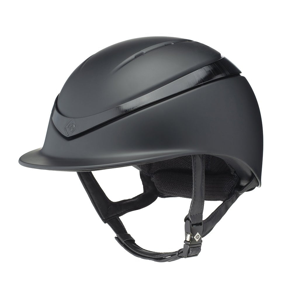 Charles Owen Black Matte Standard Halo Riding Helmet - Country Ways