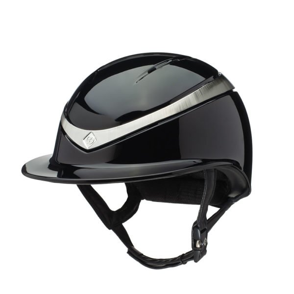 Charles Owen Halo Black Gloss Riding Hat - Country Ways