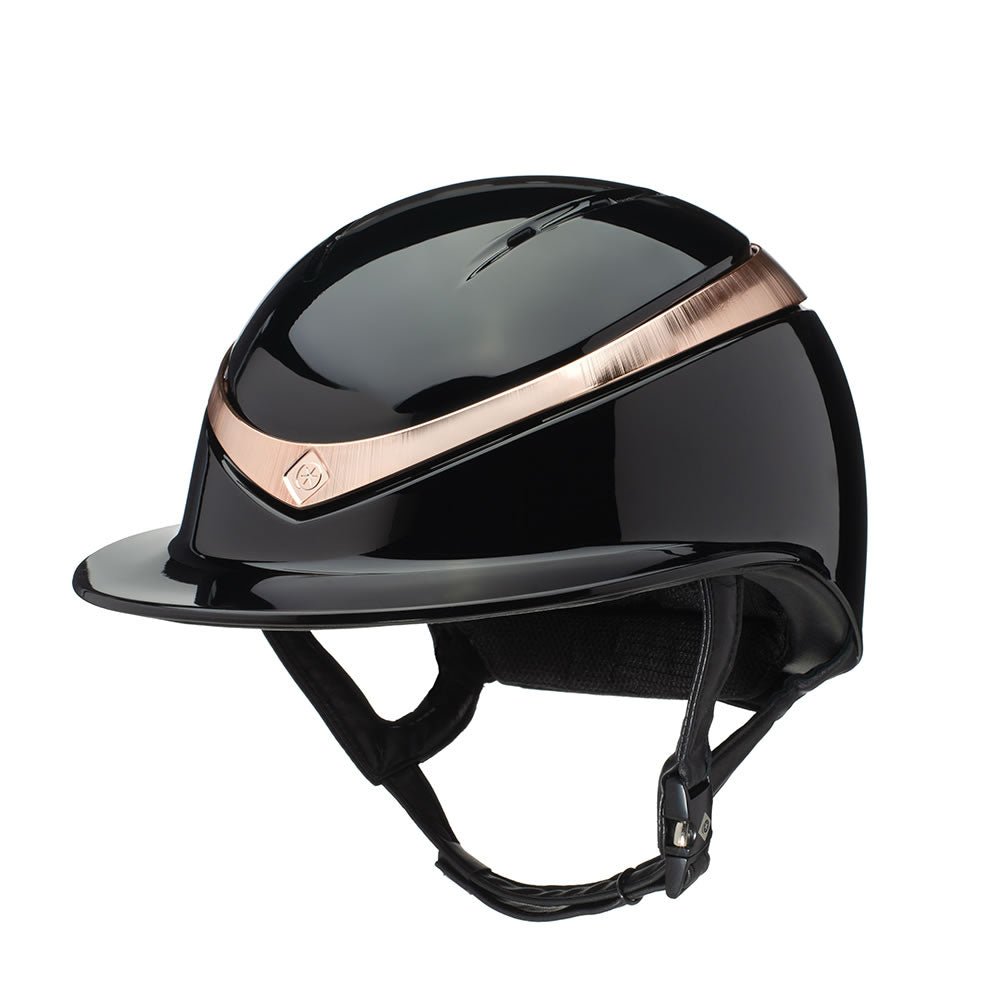 Charles Owen Halo Black Gloss Riding Hat - Country Ways