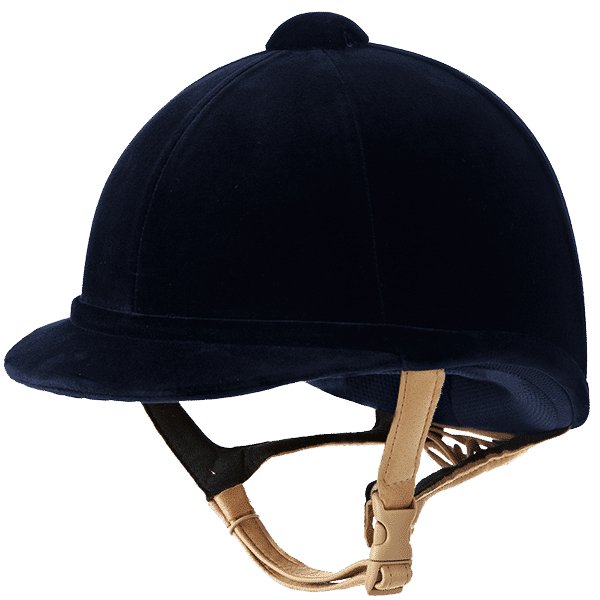 Charles Owen Hampton Velvet Riding Helmet - Country Ways