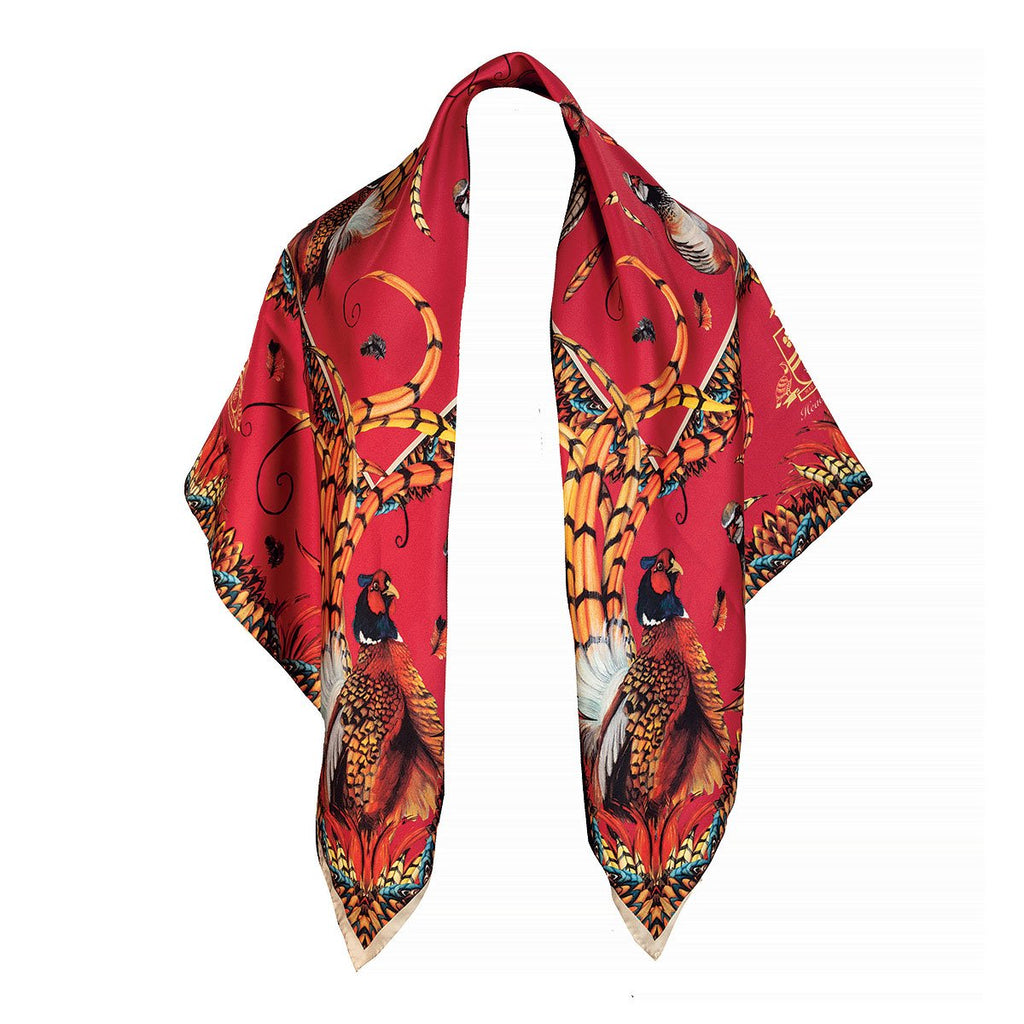 Clare Haggas Heads or Tails Large Silk - Country Ways