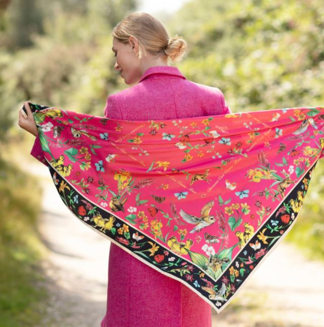 Clare Haggas Large Dreams Can Come True Large Square Peony and Ebony - Country Ways