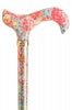 Classic Canes Extending Derby Peach Floral Walking Stick - Country Ways
