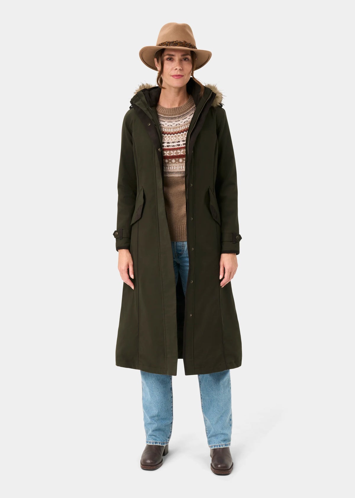 Alan Paine Women's Dunswell Waterproof Long Coat AW26