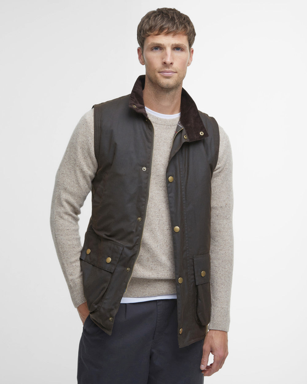 Barbour Men's Westmorland Wax Gilet Country Ways - Main Image