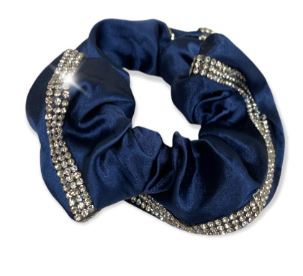 Equetech Satin Deluxe Crystal Hair Scrunchie - Country Ways