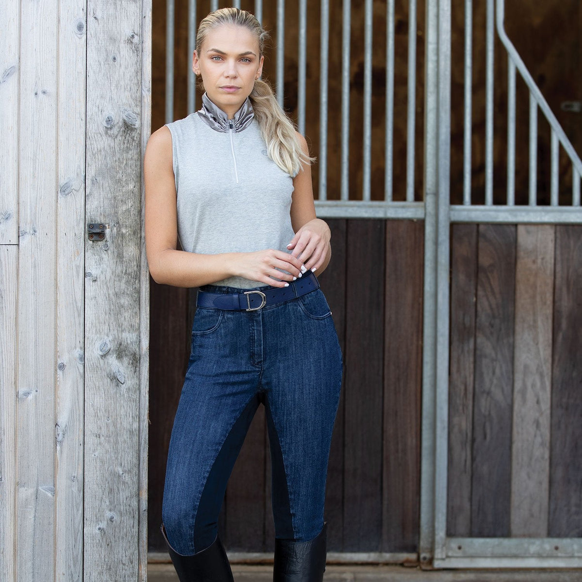 Equetech Women's Denim Shaper Breeches - Country Ways