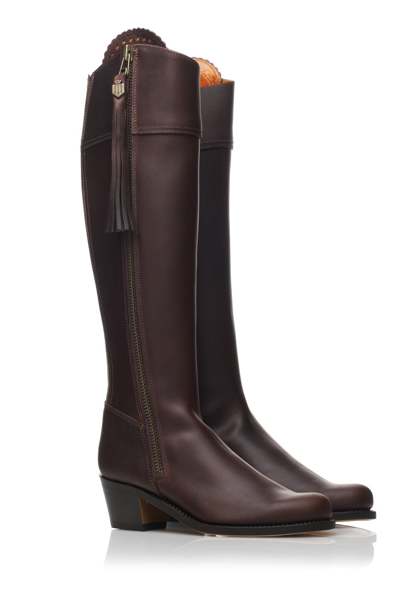 Fairfax Favor Leather Regina Boots with Heel Standard Fit