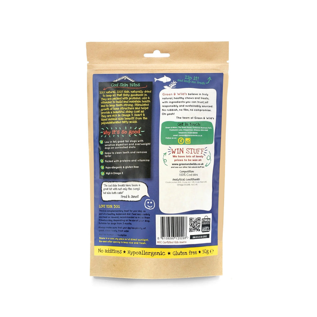 Green & Wild's Cod Skin Bites - Country Ways