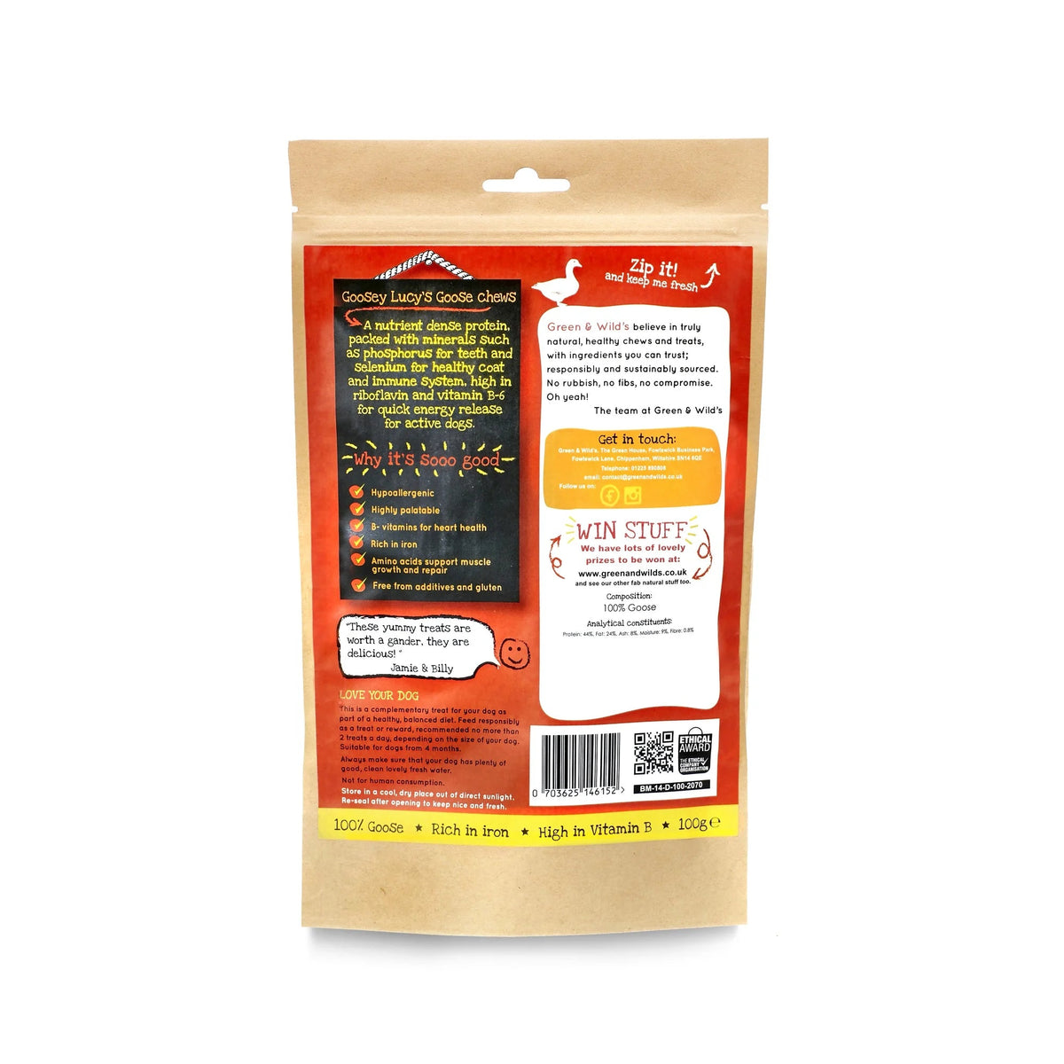Green & Wild's Goosey Lucy's Glorious Goose Chews - Country Ways