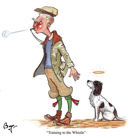 Greeting Card - Training To The Whistle by Bryn Parry - Country Ways