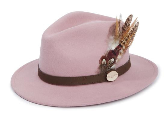 Hicks & Brown Suffolk Fedora Hat (Gamebird Feather)