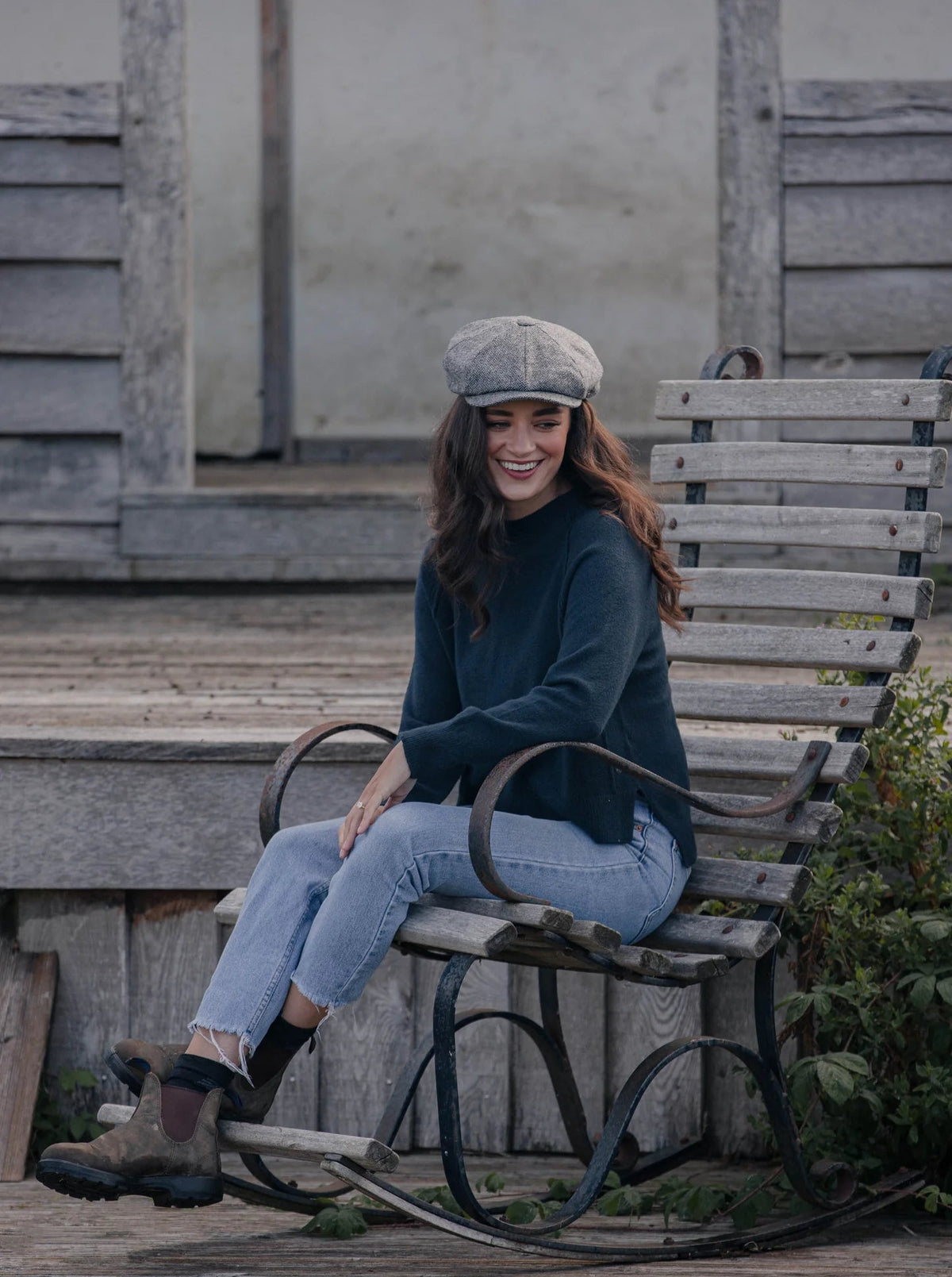 Hicks & Brown Felsham Tweed Baker Boy Cap - Country Ways