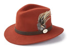 Hicks & Brown Suffolk Fedora Hat (Guinea & Pheasant Feather) - Country Ways