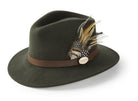 Hicks & Brown Suffolk Fedora Hat (Guinea & Pheasant Feather) - Country Ways