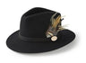 Hicks & Brown Suffolk Fedora Hat (Guinea & Pheasant Feather) - Country Ways