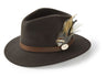 Hicks & Brown Suffolk Fedora Hat (Guinea & Pheasant Feather) - Country Ways