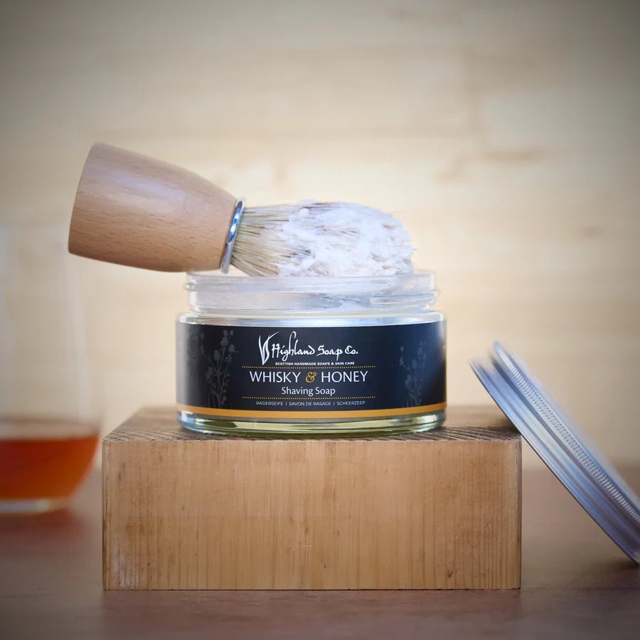 Highland Soap Co. Whiskey & Honey Shaving Soap - Country Ways
