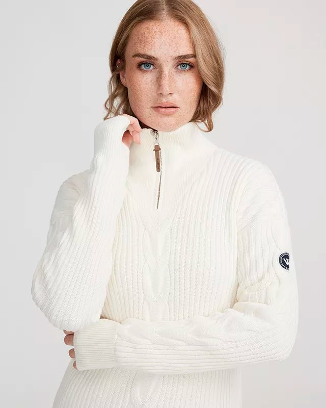 Holebrook Sweden Women's Valborg Knitted Windproof T - Neck Sweater - Country Ways