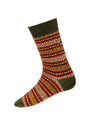 House of Cheviot Men's Fairisle Short Sock