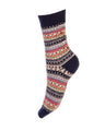 House of Cheviot Lady Fairisle Short Sock