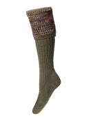 House of Cheviot Lady Katrine Sock Dark Olive - Country Ways