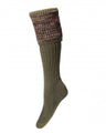 House of Cheviot Lady Katrine Sock Dark Olive - Country Ways
