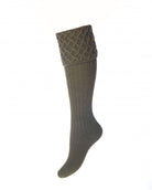 House Of Cheviot Lady Rannoch Sock Dark Olive - Country Ways