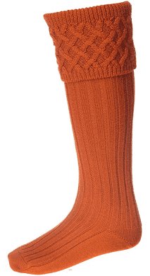 House Of Cheviot Men's Rannoch Sock Burnt Orange - Country Ways