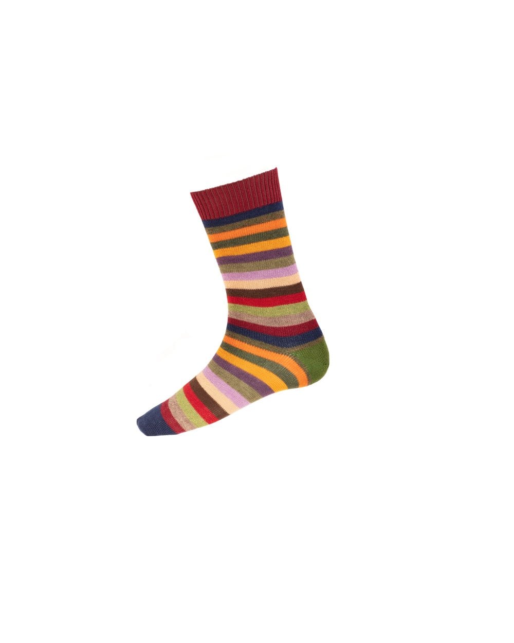 House Of Cheviot Men's Stripy Short Sock - Country Ways