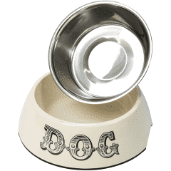House of Paws Melamine Two in One Dog Bowl Set - Country Ways