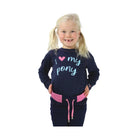Hy Equestrian Kids I Love My Pony Collection Long Sleeve T - Shirt Navy - Country Ways