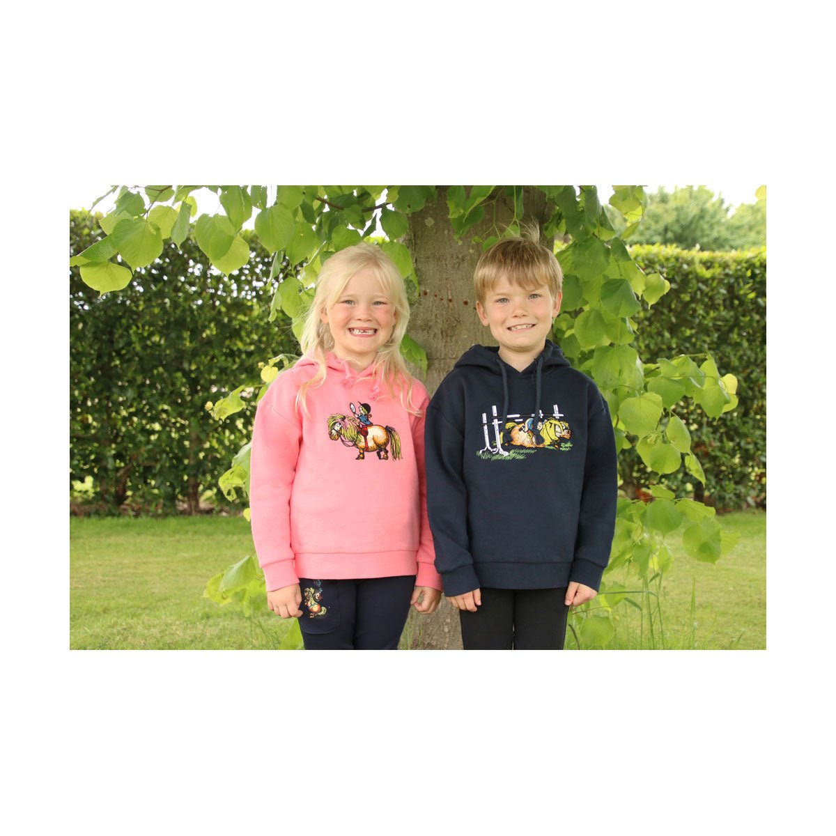 HY Equestrian Thelwell Collection Children's Badge Hoodie - Country Ways