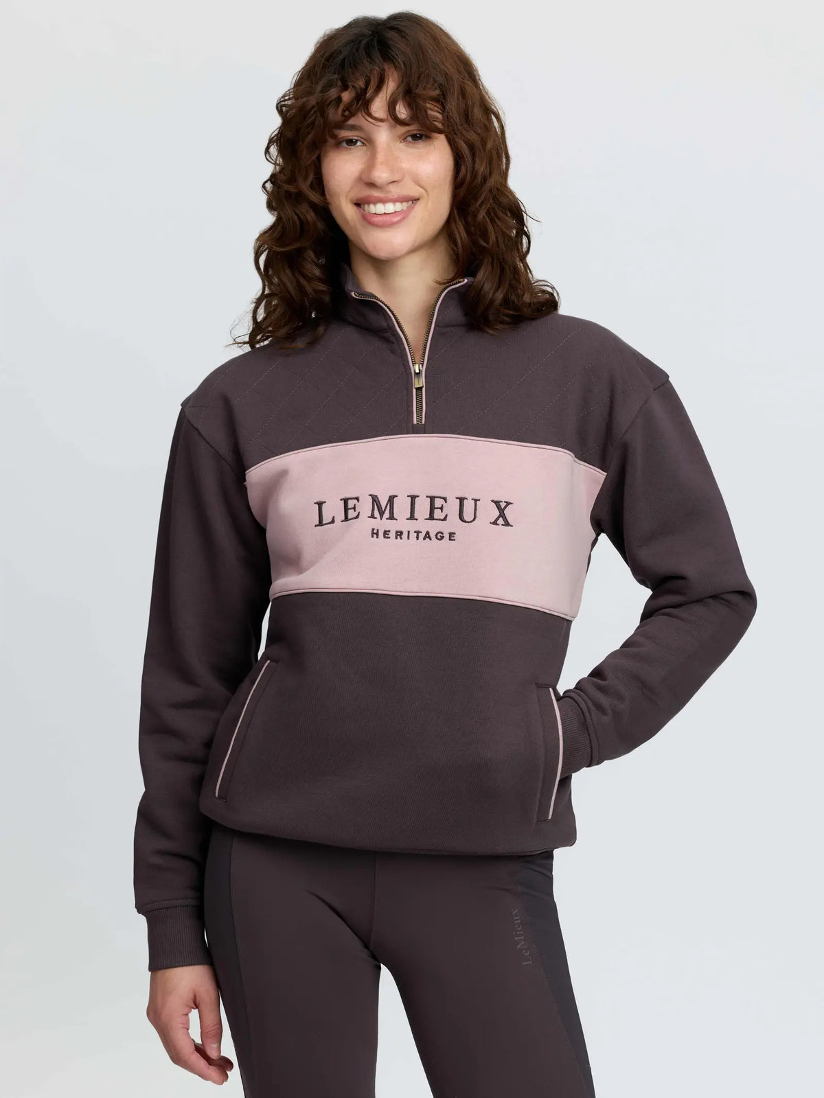 LeMieux Womens Heritage Quarter Zip Sweat