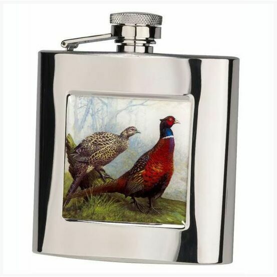 J/R 6OZ Stainless Steel Phesant - Country Ways