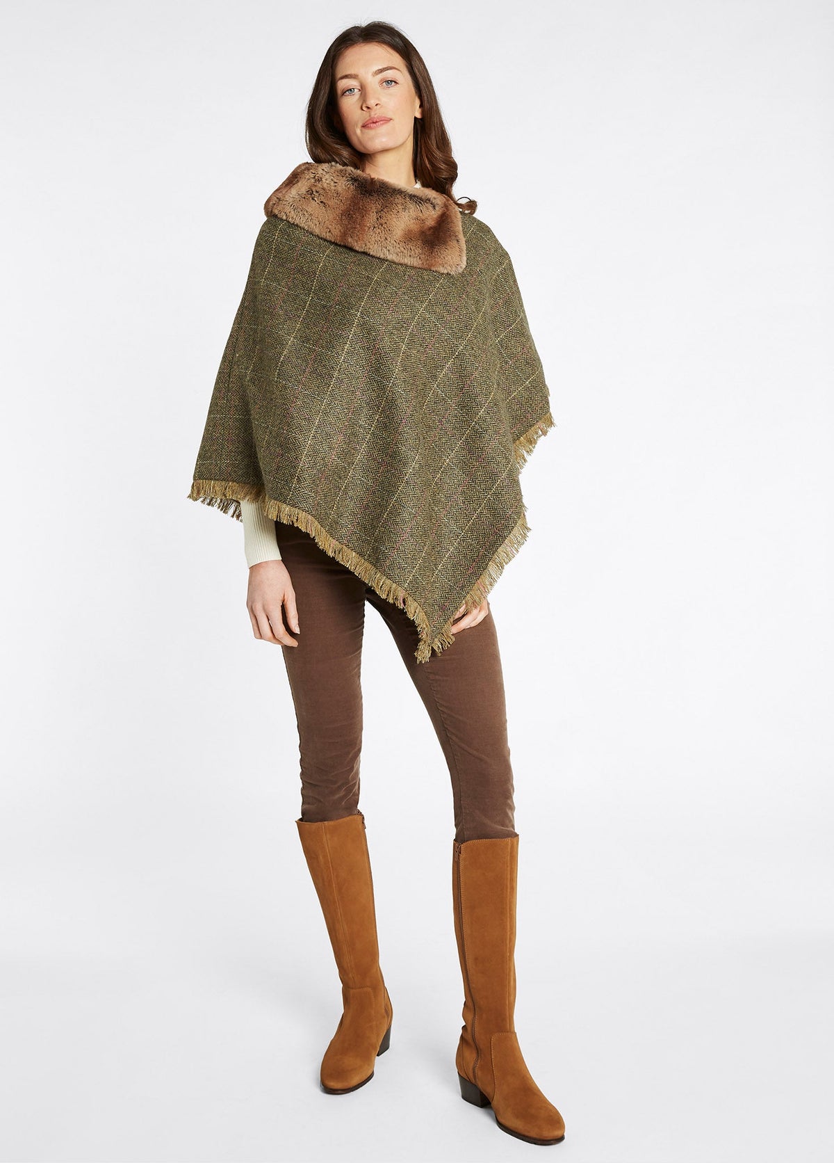 Dubarry Women's Silverfir Tweed Poncho
