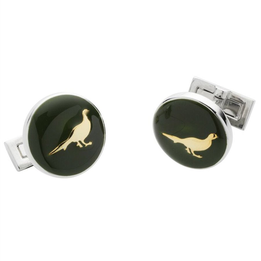 Laksen Pheasant Cufflinks - Country Ways