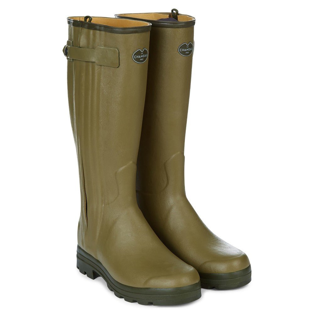 Le Chameau Men's Chasseur Leather Lined Wellington Boots - Country Ways