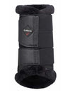 LeMieux Fleece Brushing Boots Black/Black - Country Ways
