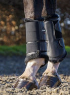 LeMieux Fleece Brushing Boots Black/Black - Country Ways