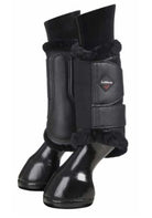 LeMieux Fleece Brushing Boots Black/Black - Country Ways