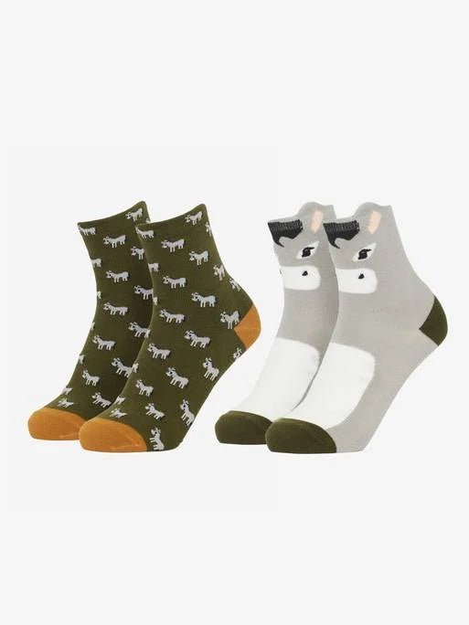 LeMieux Mini Character Socks 2 Pack AW24 - Country Ways
