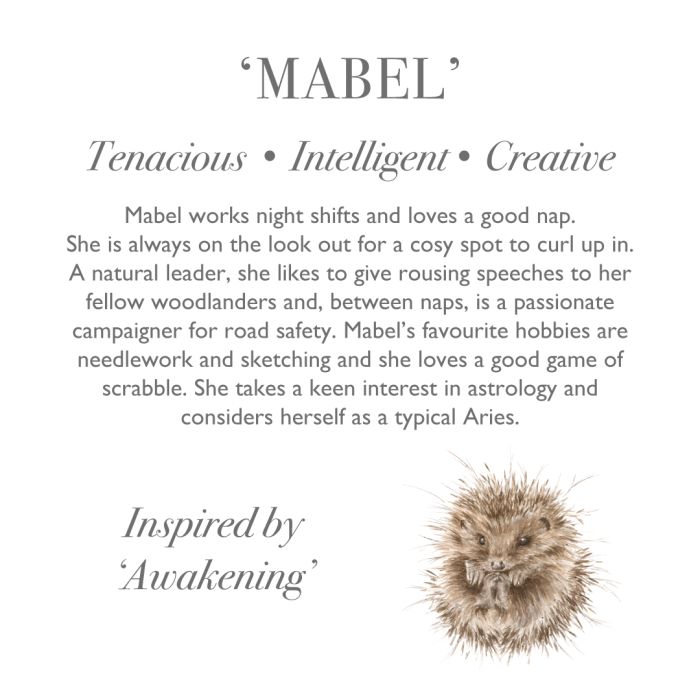 Wrendale 'Mabel' Hedgehog Plush Character