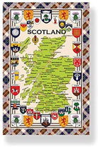 Map of Scotland Tea Towel - Country Ways