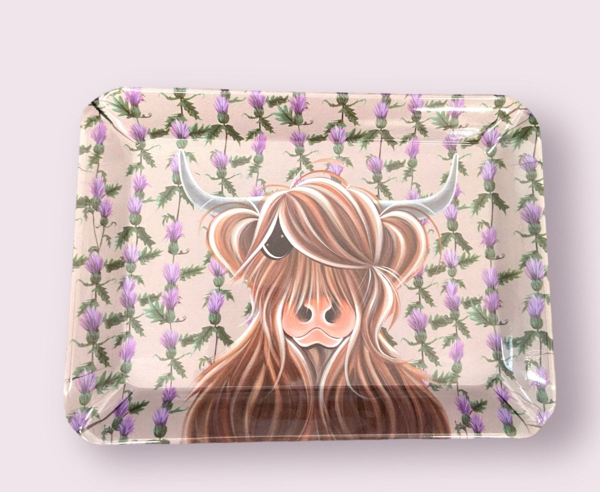McMoo Miss Thistle Snack Tray - Country Ways