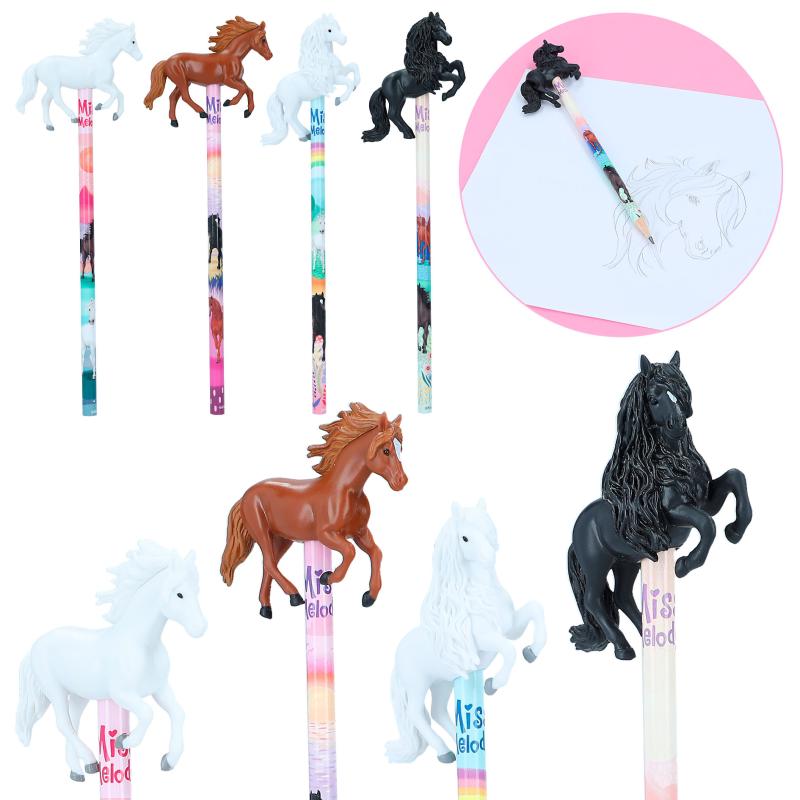 Miss Melody Pencil With 3D Horse Figurine - Country Ways
