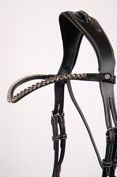 Montar Curved Crystal Browband - Country Ways