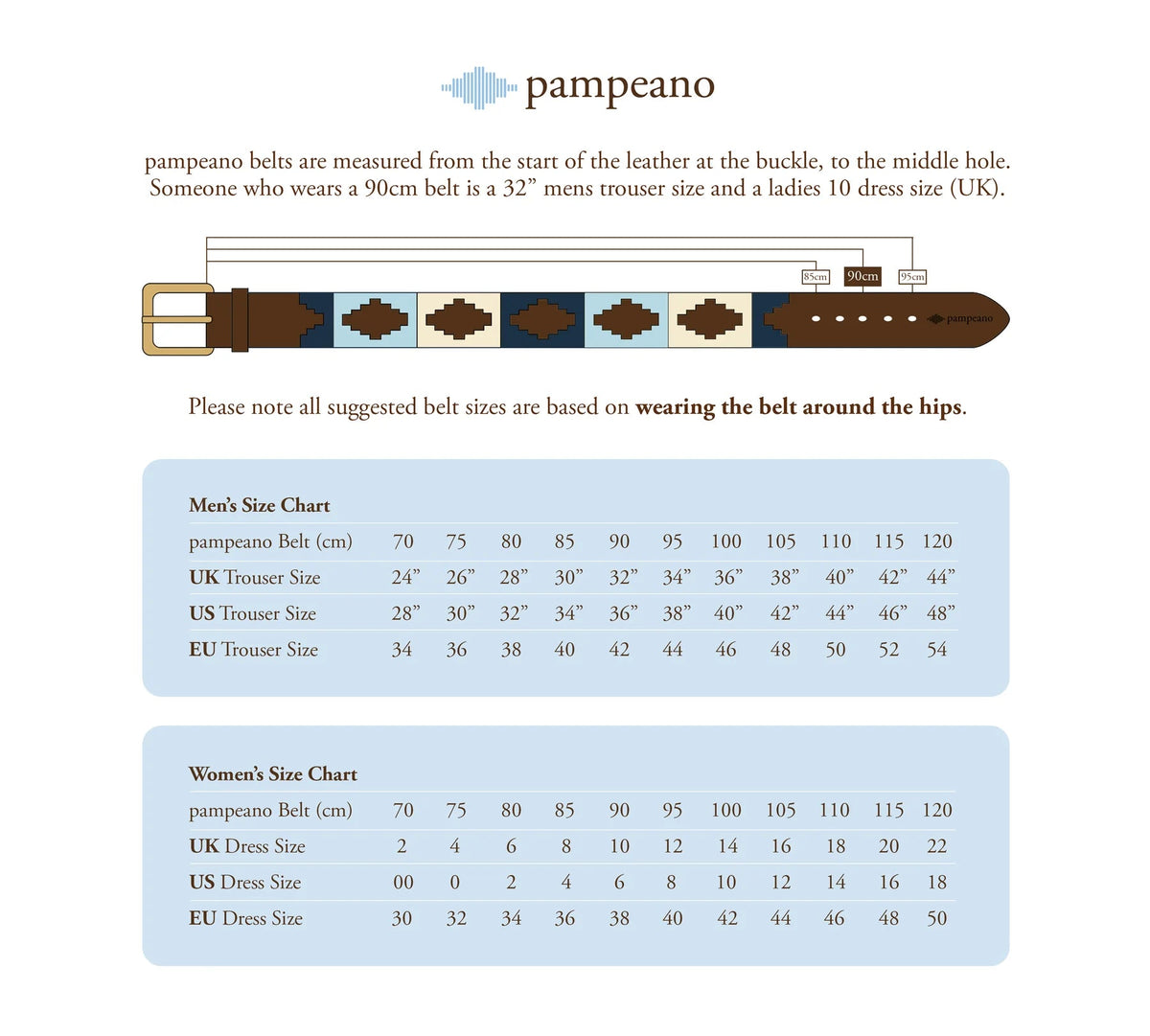 Pampeano Plain Leather Belt Nieto - Country Ways