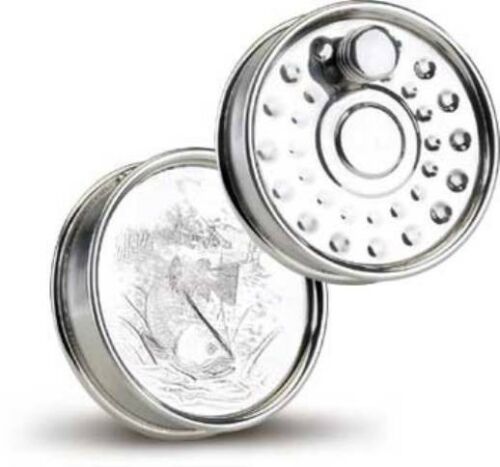 Pewter Fishing Reel Hip Flask - Country Ways